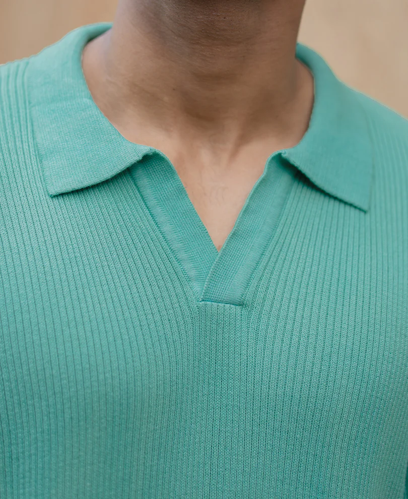 Aqua Blue Ombre T-Shirt - Image 4