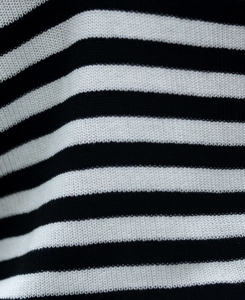 Black And White Stripe T-Shirt - Image 3