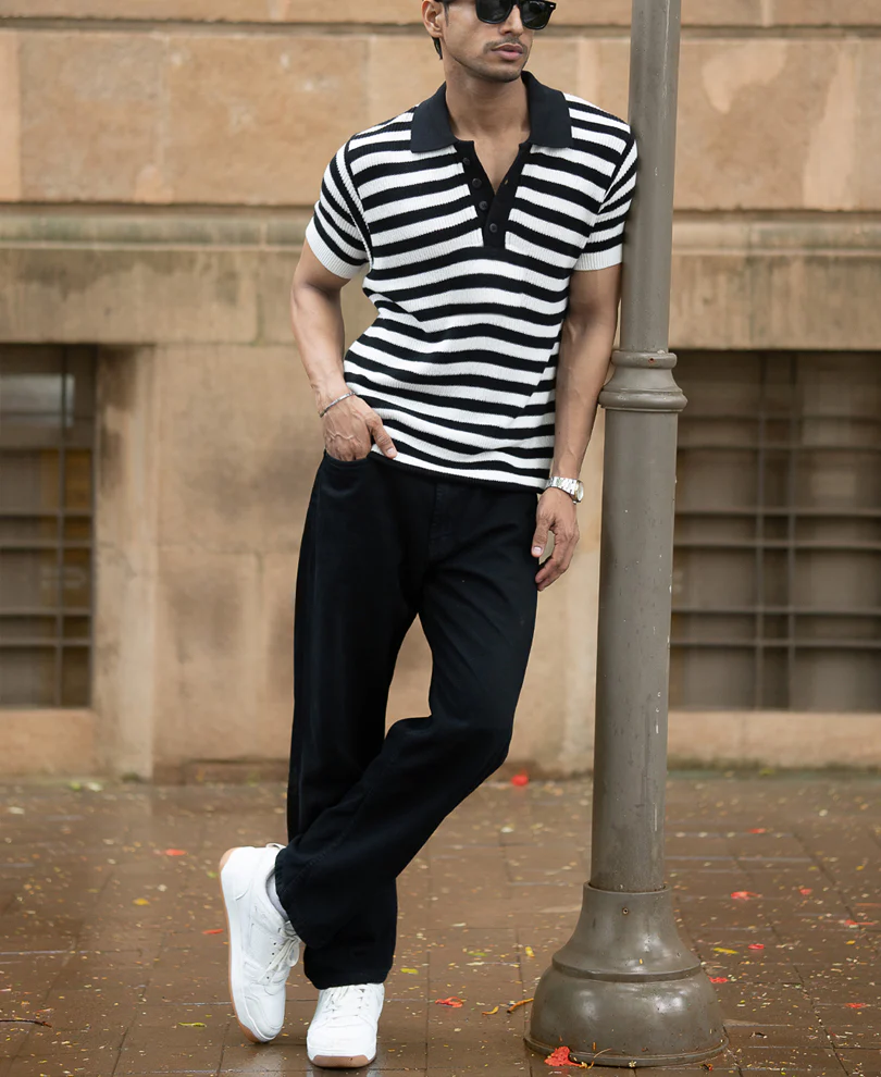 Black And White Stripe T-Shirt - Image 6