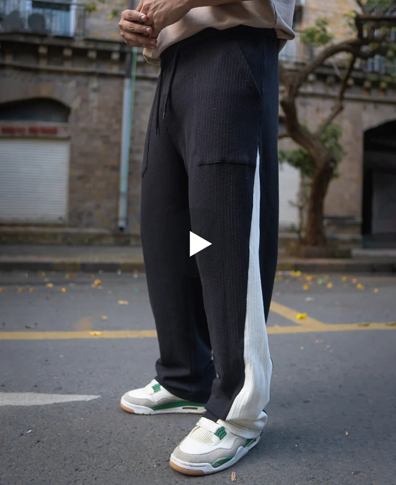 Black Casual Baggy Fit Track Pant - Image 7