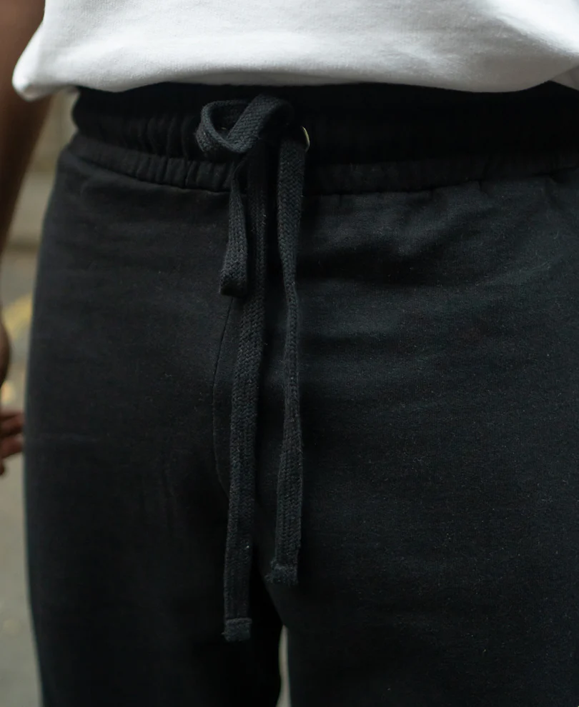 Black Printed Baggy Trackpant - Image 4