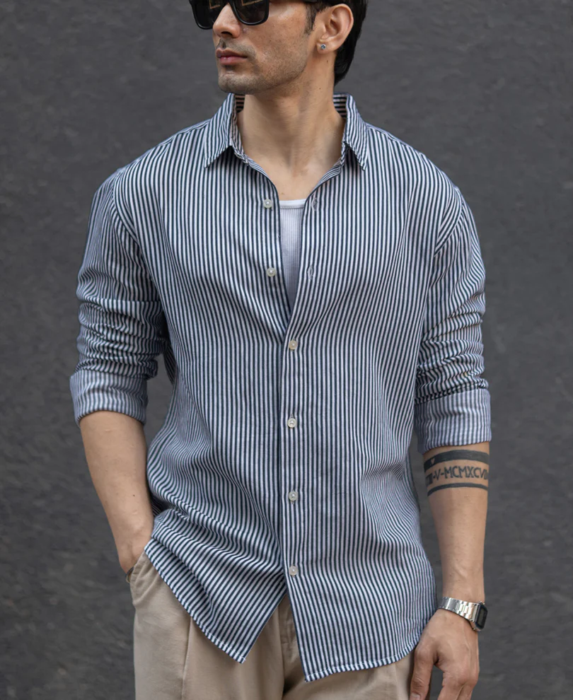 Black & White Striped Shirt
