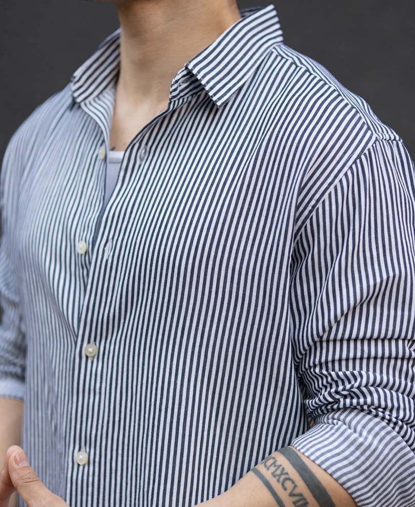 Black & White Striped Shirt - Image 4