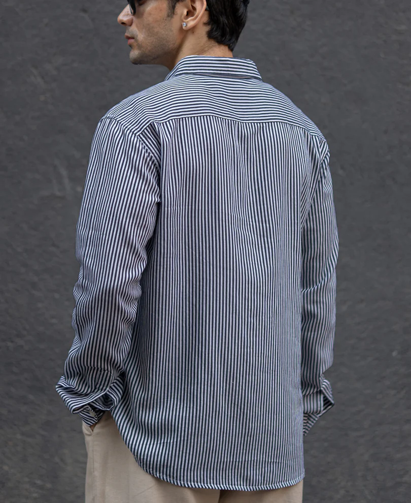 Black & White Striped Shirt - Image 5