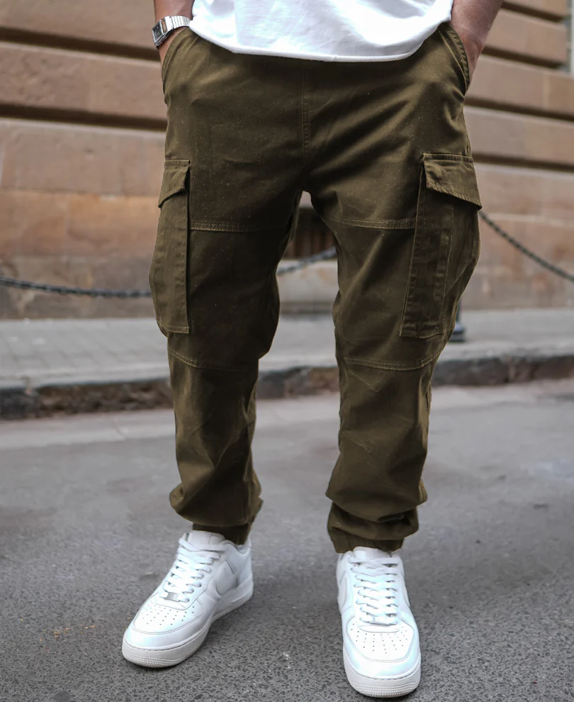 Brown Regular Fit Cargo Pant - Image 2