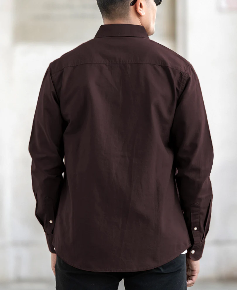Brown Oxford Shirt - Image 3