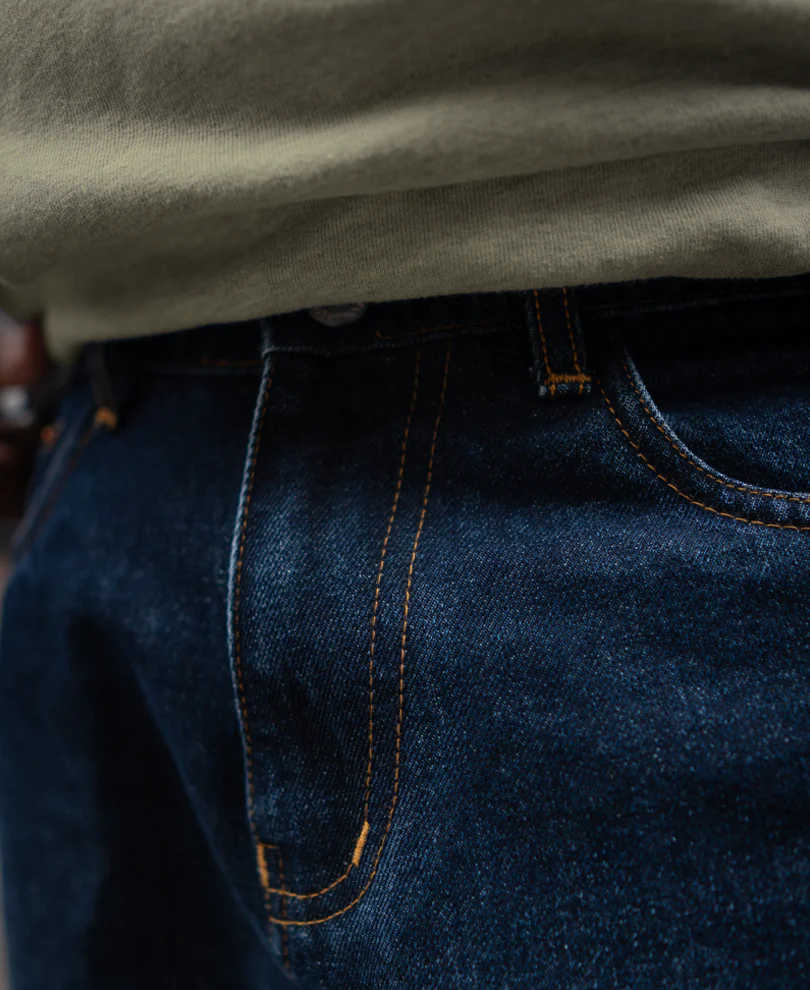 Dark Blue Baggy Fit Denim Jeans - Image 6