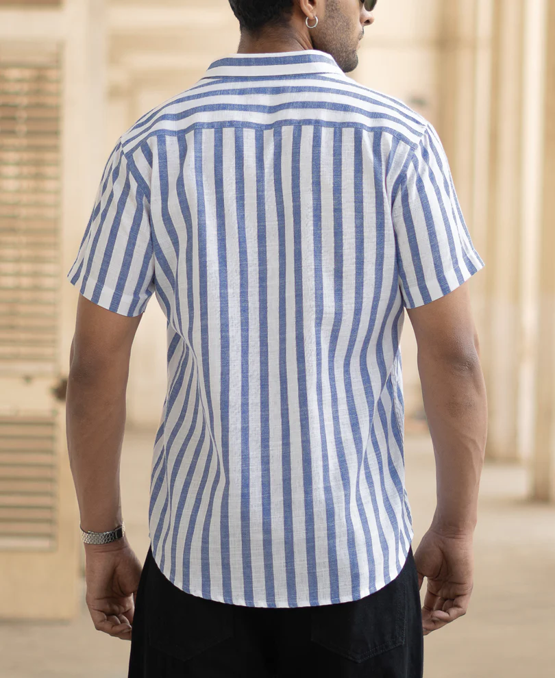 Royal Nautical Stripe Shirt - Image 3