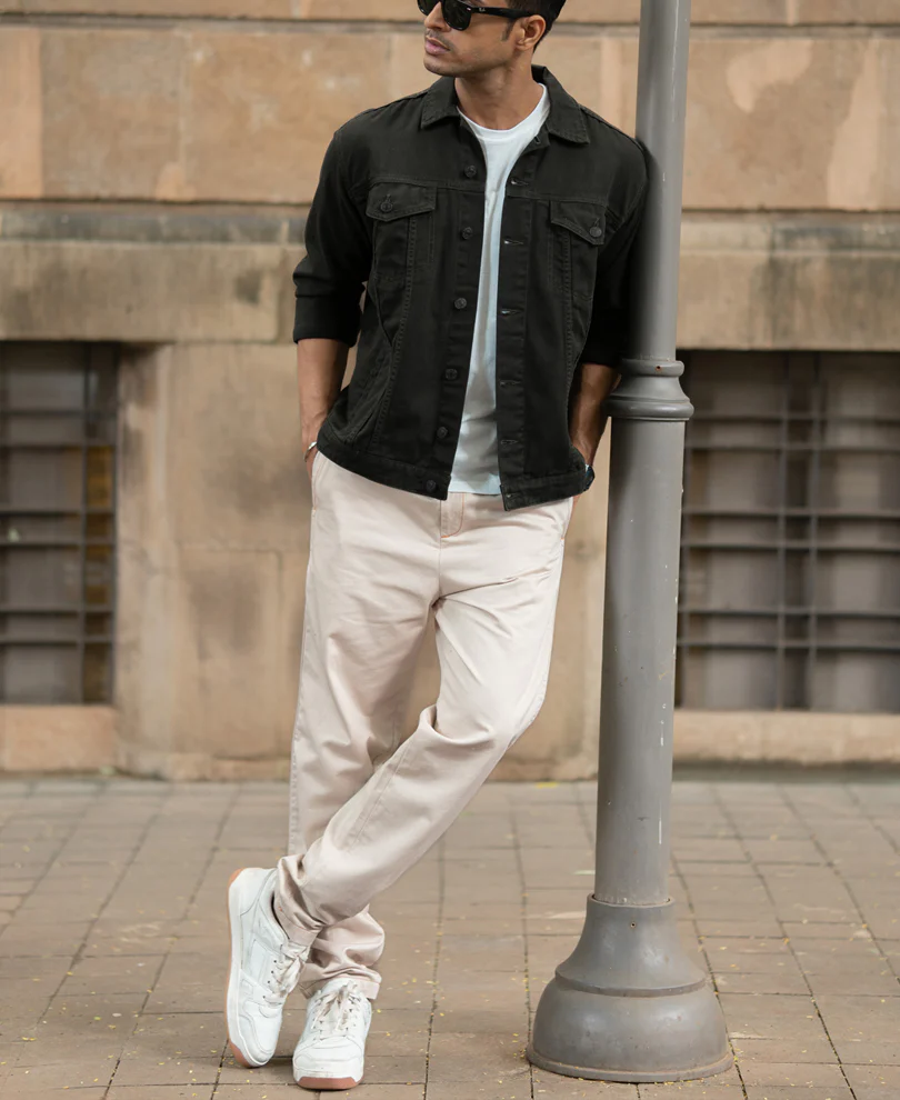 Dark Olive Denim Jacket - Image 5