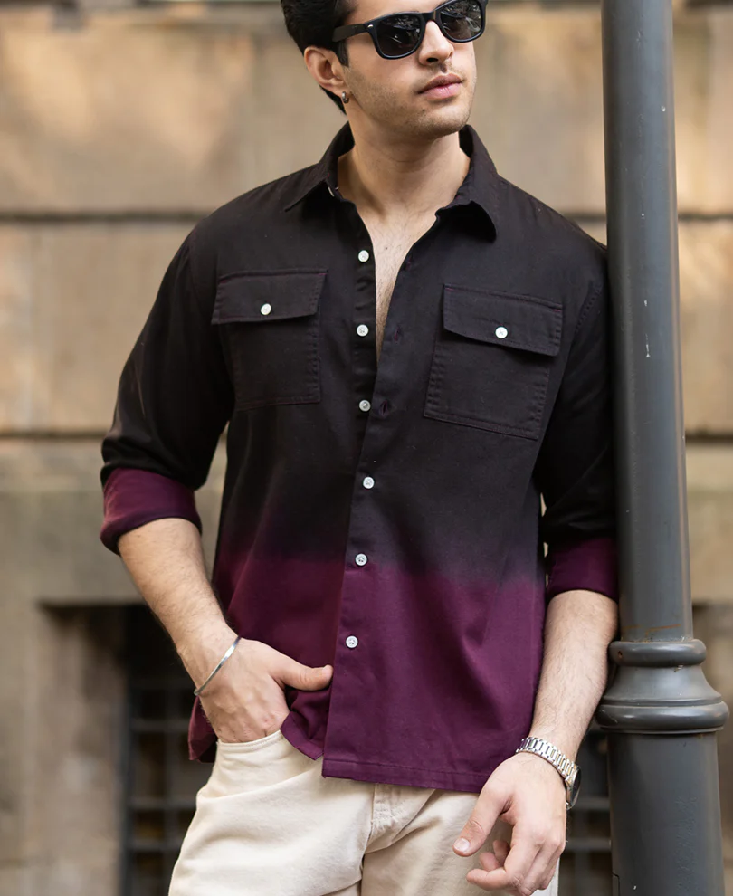 Dark Onion Ombre Cargo Shirt - Image 3