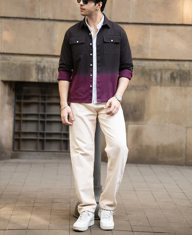 Dark Onion Ombre Cargo Shirt - Image 6