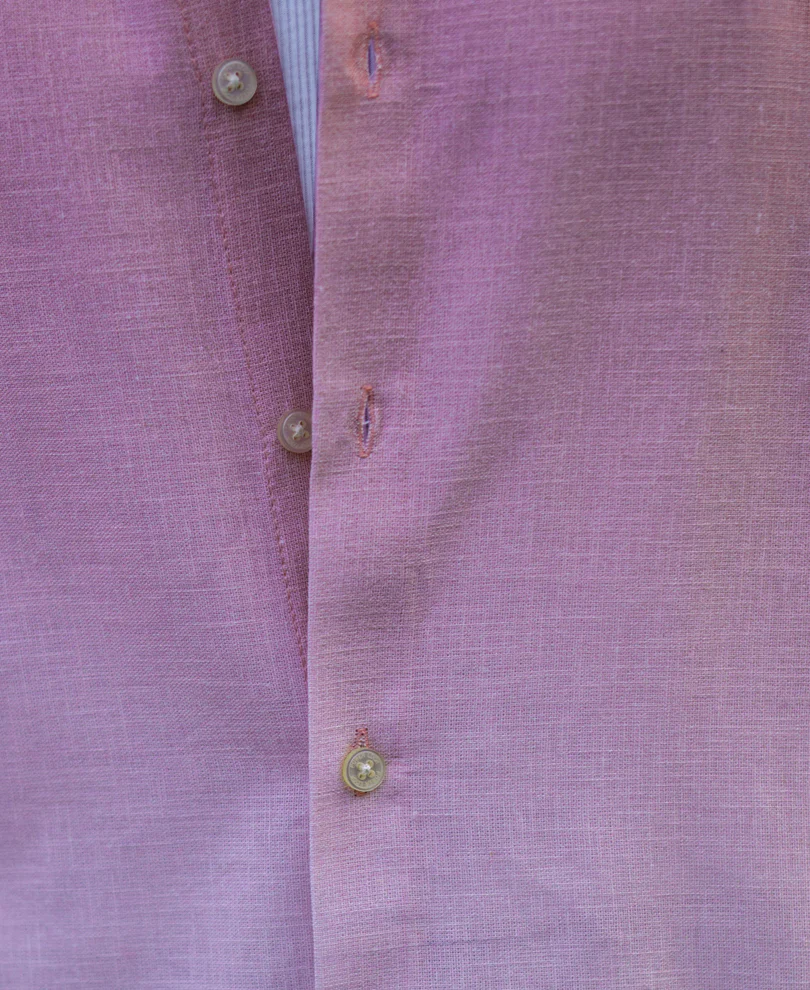 Dusty Pink Lightweight Ombre Shirt - Image 5