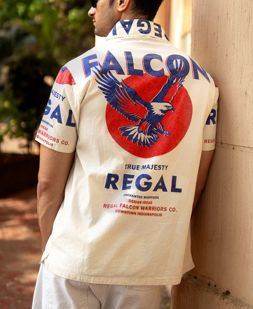 Falcon Washed Printed Shirt - Image 2