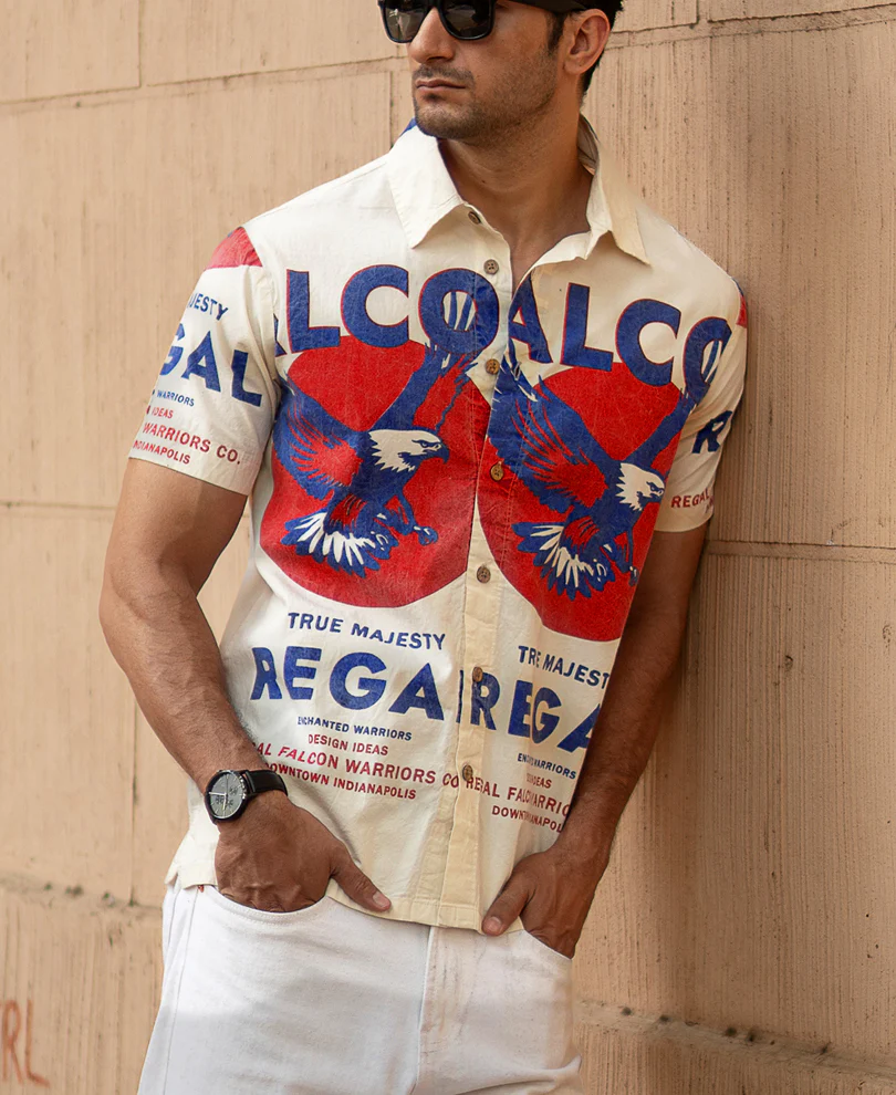 Falcon Washed Printed Shirt - Image 3
