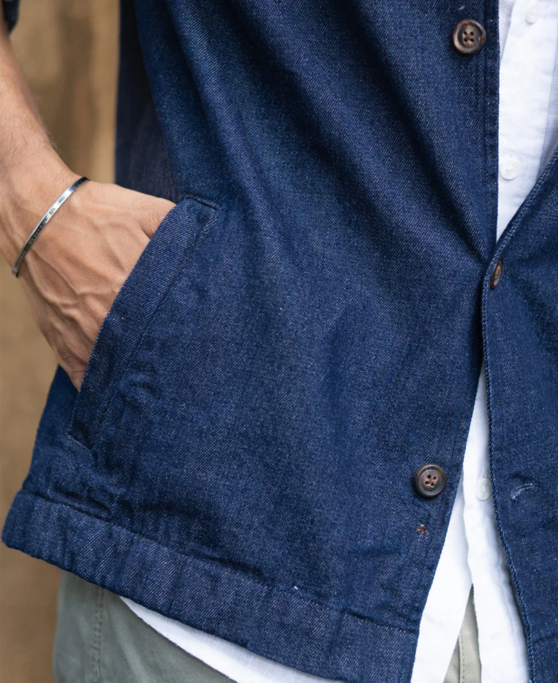 Indigo Denim Overshirt - Image 5