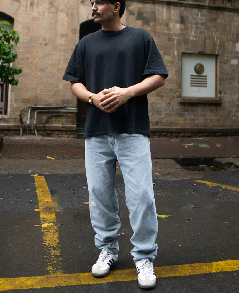 Light Grey Baggy Fit Jeans - Image 6