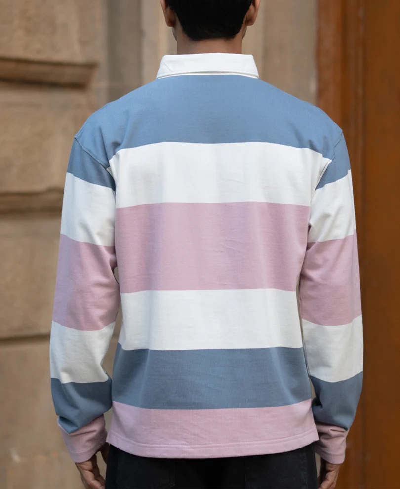 Multicolour Stripe Embroidered T-Shirt - Image 5