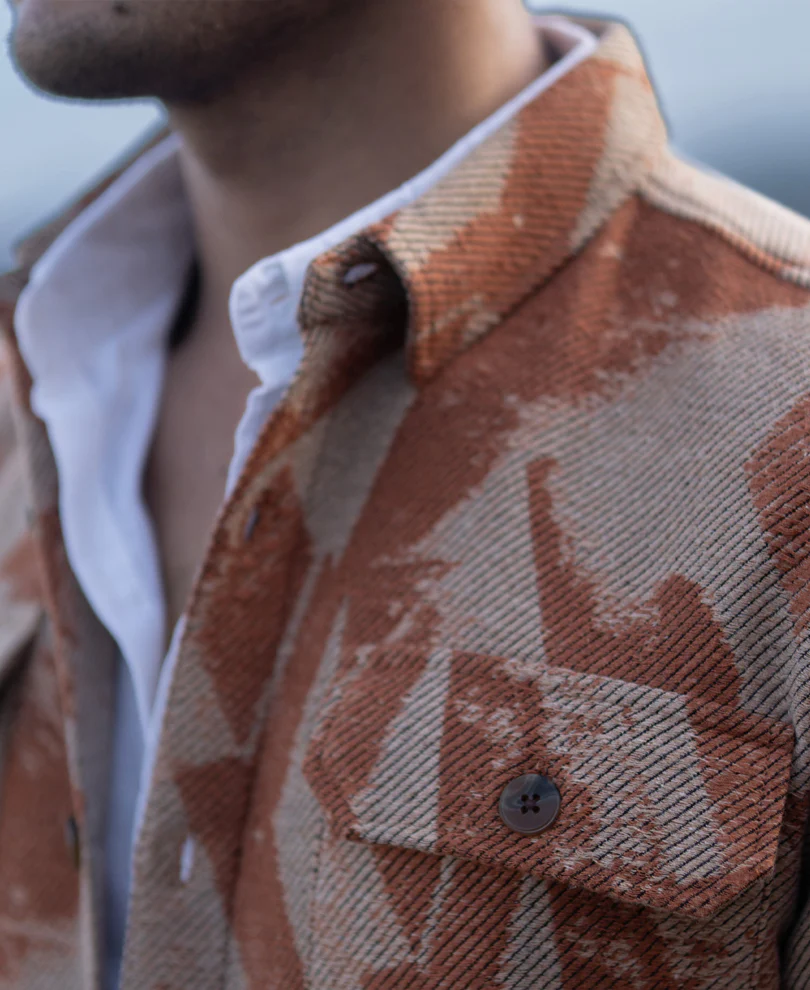 Ochre Jacquard Overshirt - Image 5