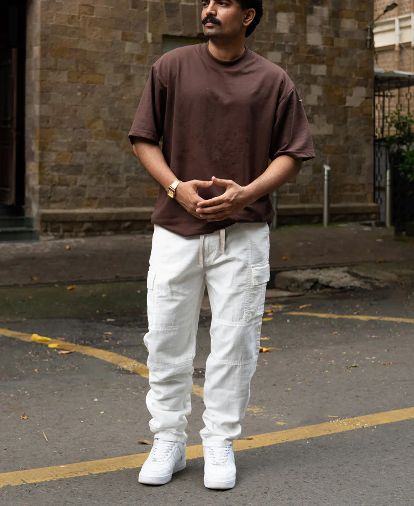 Off-White Cotton Cargo Pant - Image 5