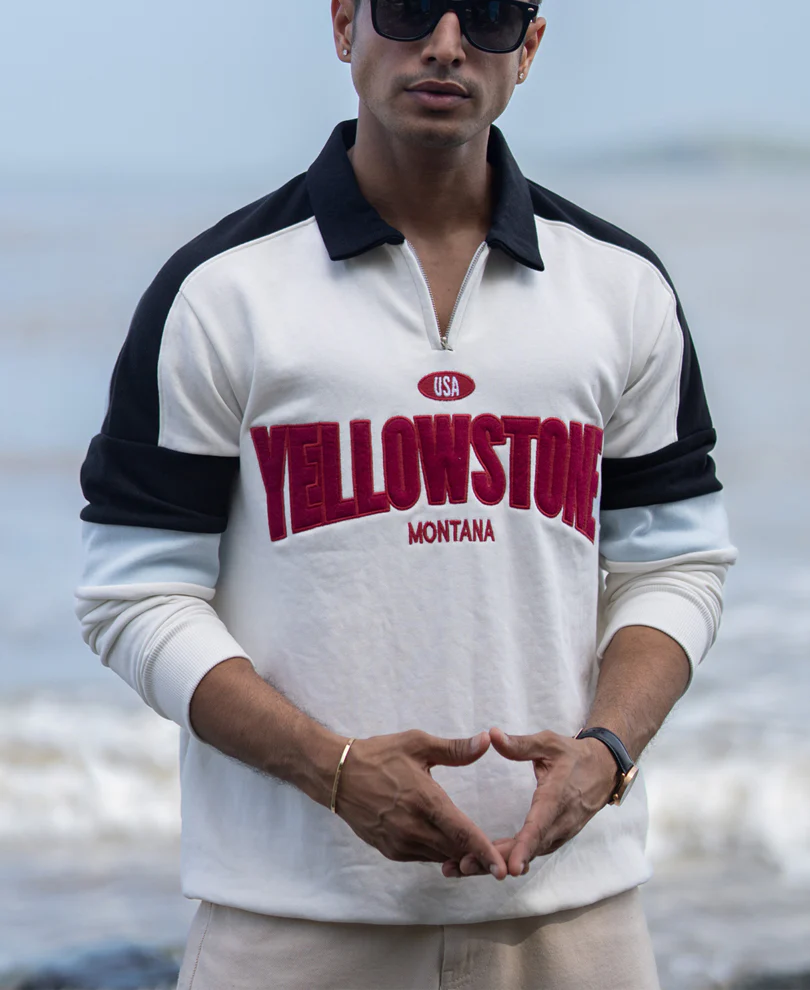 Off-White Embroidered Sweatshirt - Image 2