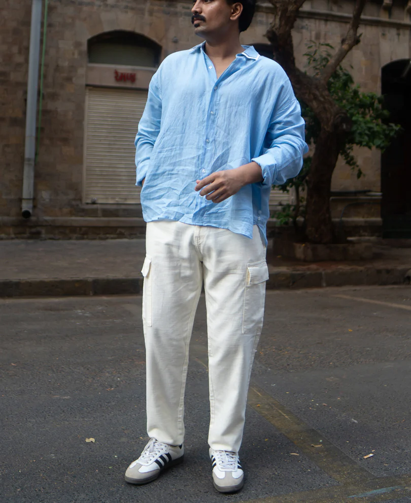 Off-White Structured Cotton Cargo Pant - Image 7