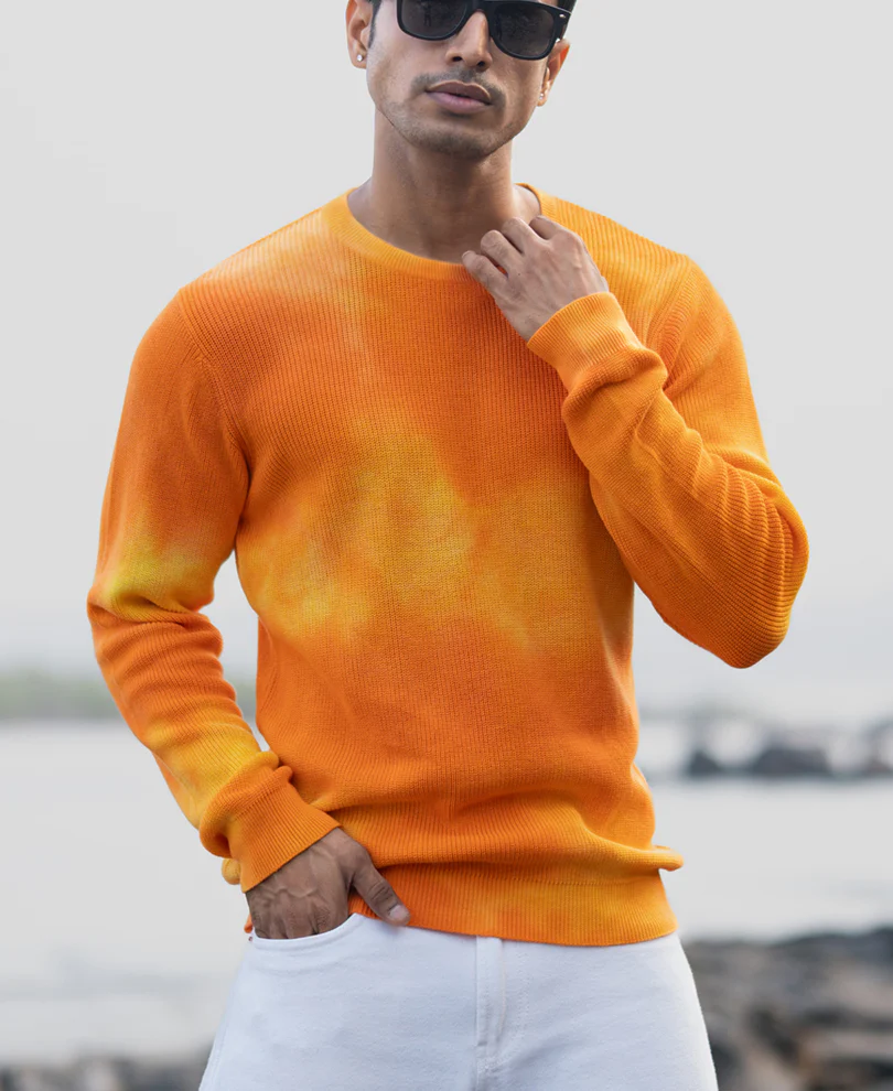 Orange Tie Dye T-Shirt - Image 3