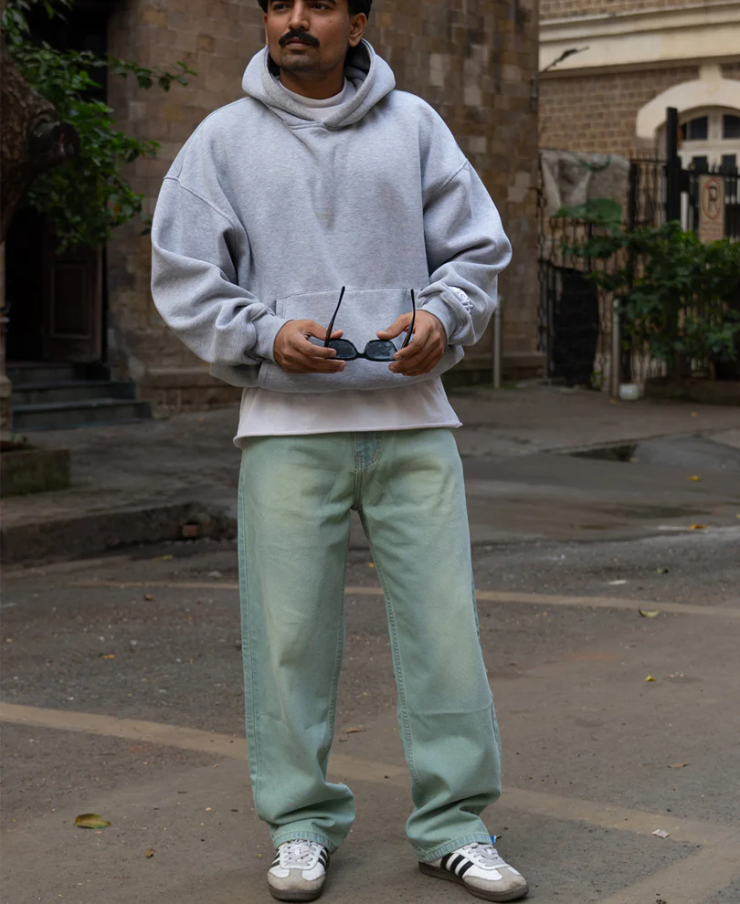 Tinted Blue Baggy Jeans - Image 6