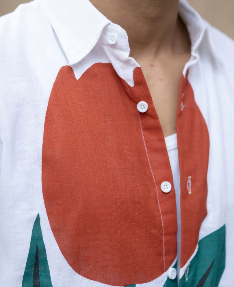Tulip Print Lightweight Shirt - Image 4