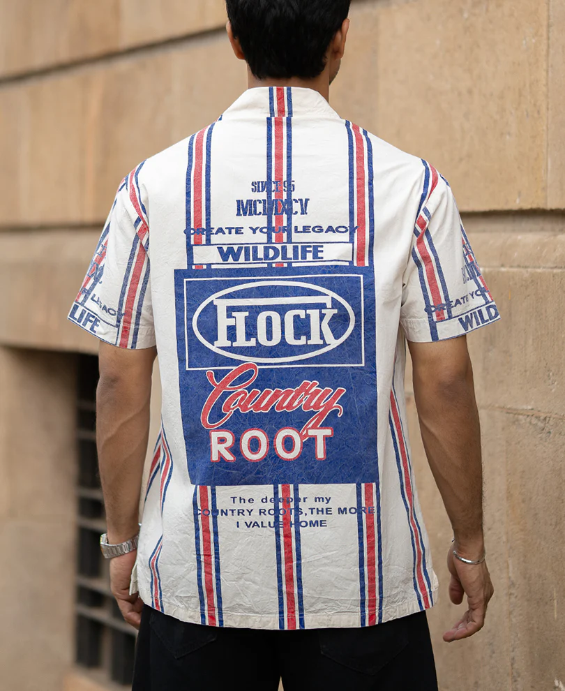 Washed Stripe Print Shirt - Image 5